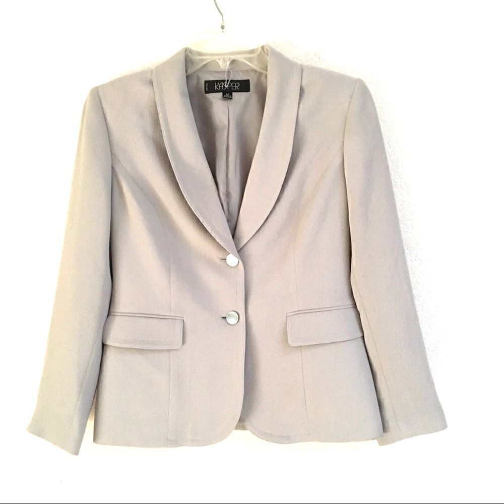 Vintage Kasper gray blazer Women's 8P